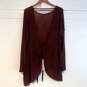 Free People Open Back Sweater
